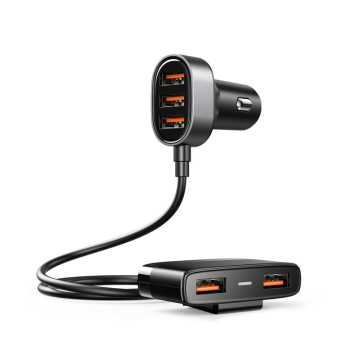 Joyroom JR-CL03 6.2A Car Charger with 1.5m USB Cable and Blue Indicator Light