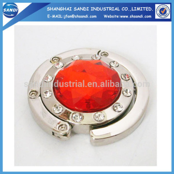 hot selling foldable metal bag hook for ladies