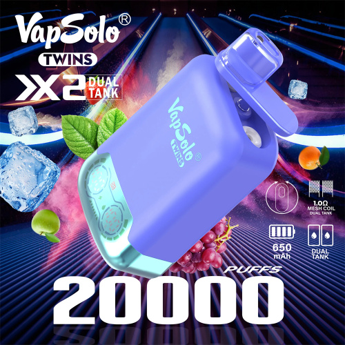 Vapsolo Twins 20000 Puffs Vapes Khả năng bán buôn