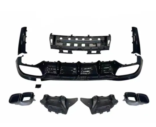 Mercedes Benz W223 Rear Lip Tailpipe Modification Kit for S63 AMG