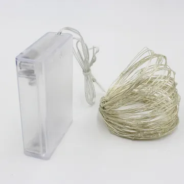 Copper Wire String Lights 10M 100 LED Warm White Battery-Powered for Christmas Wedding Party