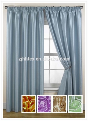 Polyester satin fabrics curtain textile for beautiful curtains