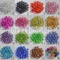 Clear 96 faceted cut round crystal global charming beads