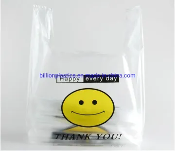 Plastic Shopping Grocery T Shirt Bag with Logo