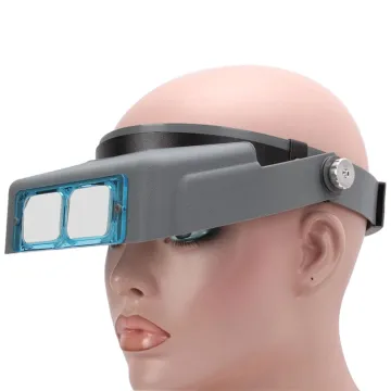 Helmet Mountable Magnifying Glass Sale - 1.5X to 3.5X Headband