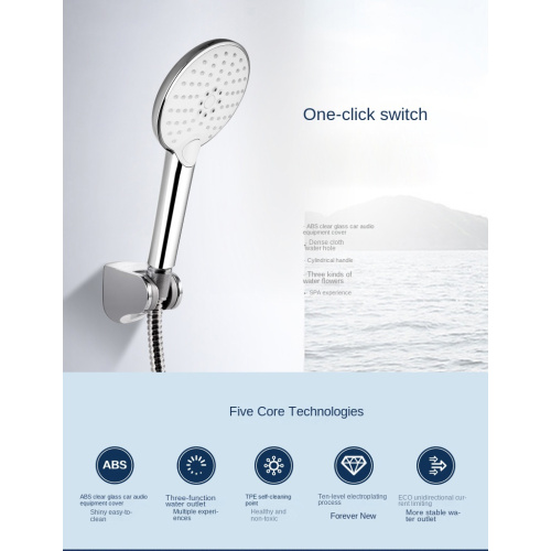 ABS Plastic Bathroom Button hand shower kits