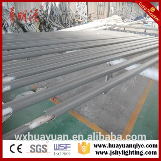 Q235, Q345 steel material and round type lighting pole