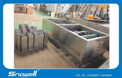 R22 Industrial Ice Block Making Machine Lg Control , Ice Freezing Time 4 - 8 Hours