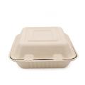 Sugarcane Pulp material disposable paper food lunch box