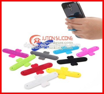 Silicone mobile phone holder/silicone lazy cell phone holder