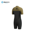 Seaskin OEM sem zíper sem zíper short surfing mtsuit para homens