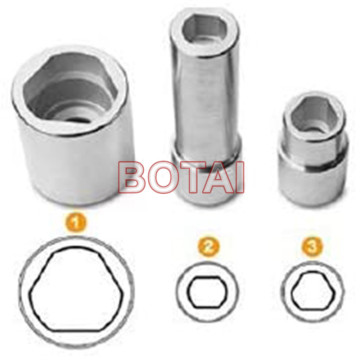 Triangular Multi-Toothed Socket and Nut Set for Bosch VE Fuse Board Injection Pump