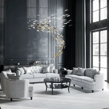 Blown Glass Cristal Acrylic Crystal Lamp Modern Chandelier