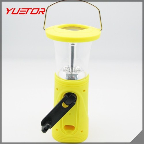 ABS colorful hand cracking solar camping lamp with USB charger