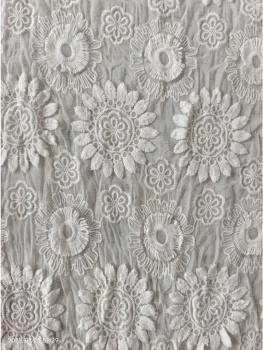3D embroidery fabric flower embroidery fabric