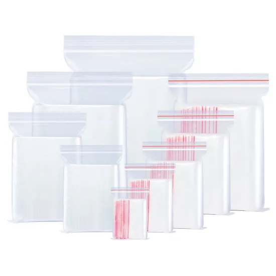 Clear Poly Bag Reclosable Plastic Zipper Bags
