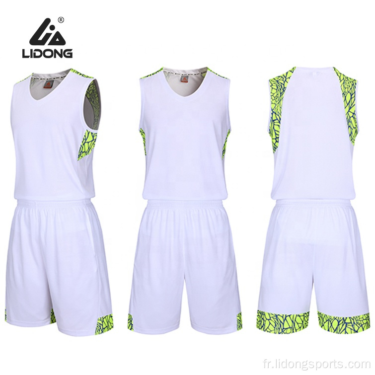 Conception en gros de votre propre maillot de basket-ball sublimation