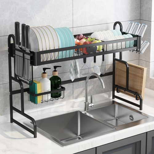 Single Tier Dish Drying Rack Over The Sink