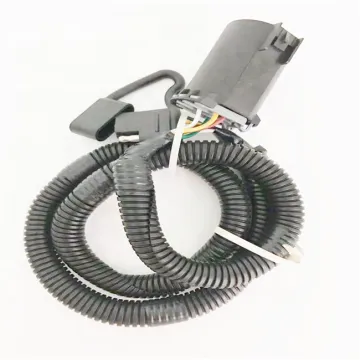 Custom US CAR 7 Pin Trailer Wiring Harness - 4 Flat Trailer Taillights Replacement