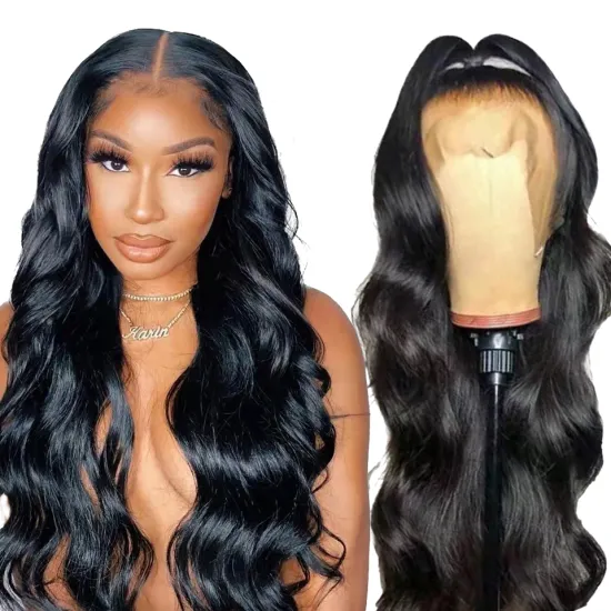 Full Hd 360 Lace Frontal Wig Cheap Brazilian Virgin Body Wave Human Hair Extension Transparent Lace Front Wig For Black Women