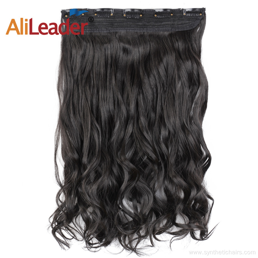 20Inch Hair Extensions False Synthetic Body Wavy Clip