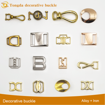 Luxury Style Shoe Buckle with Textured Metal Design