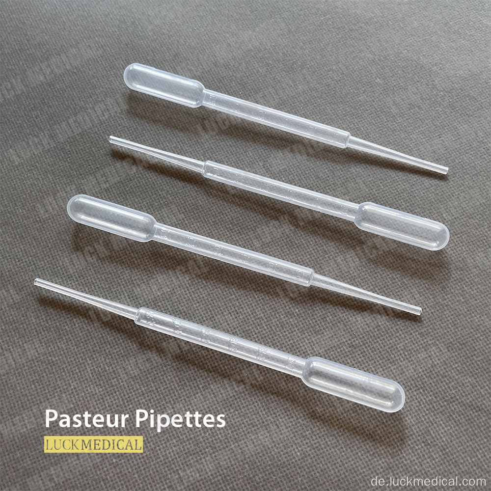 Plsatic Pasteur Pipette Lab verwenden 1 ml/3ml/5ml