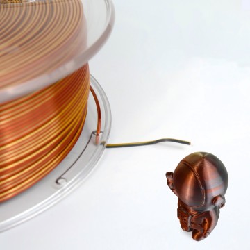 Shiny 3-Color PLA Filament with Silk Finish
