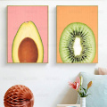 Fresh Fruit Pictures Wall Pineapple Avocado Kiwi Fruit Poster Modern Minimalist Canvas Painting For Living Room Kitchen Decor