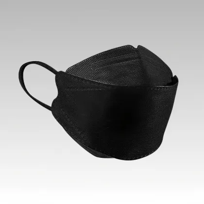 Black white customizable fish shaped mask