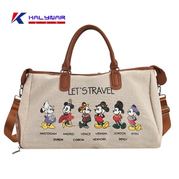 Fashion Design Cartoon Luggage Duffel Bags For Girls