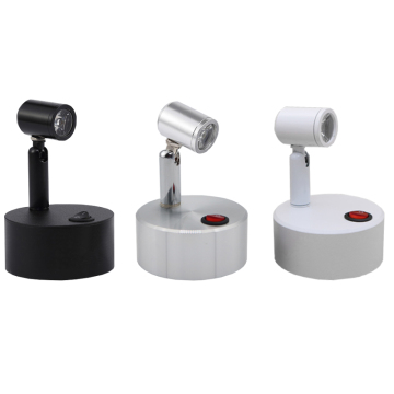 Luce da tavolo da 3W SPETLI IMMAGINE - Lampada a batteria con pulsante ON/OFF, disponibile in argento, nero, bianco