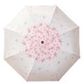 Paraguas plegable automático Sakura de doble uso