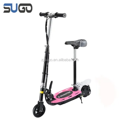 Easy ride electric scooter with seat for kids