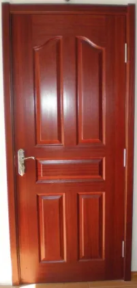 painted natural veneer wooden door