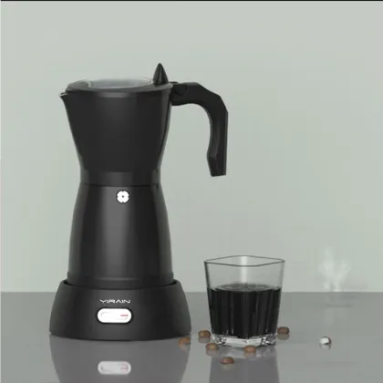 Electric Italy Espresso Maker Aluminum Geyser 6 Cup Handheld Vietnamese Coffee Brewer