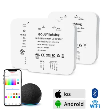 RGB Pixel LED Controller: DMX, WiFi, Bluetooth Programmable Smart Controller
