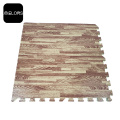 Puzzle Latihan Mat EVA Foam Wood-grain Interlocking Tiles