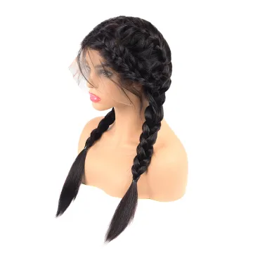 Thick Long Natural Wave Virgin Human Hair 13*6 Lace Front Wigs for Women