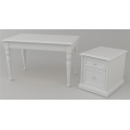 Executive Office Table with Movable Cabinet