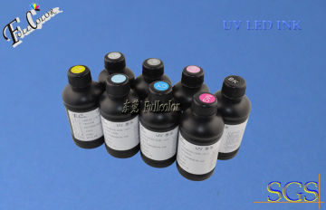 Uv Led Curable Ink For Epson Pro4800 Wide Format Inkjet / Flatbed Printer Ink, 8 Color Uv Light Ink