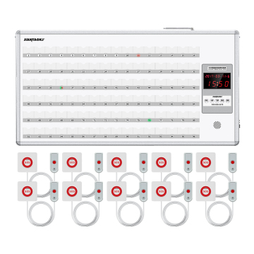 Wireless Calling System for Hospital Clinic Nursing Home: 96 Slots Pager Call Bell Buttons and Panel