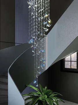 modern indoor decoration lobby Butterfly Chandelier