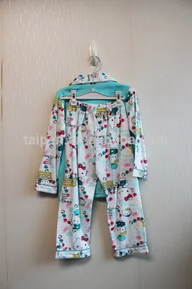 Lovely Cartoon Children Girls Pajamas Winter Long Sleeve Pajamas