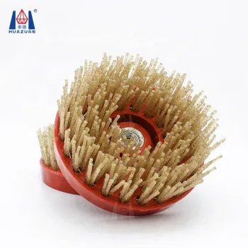 Huazuan Round Antique Abrasive Grinding Diamond Brush for Stone Polishing