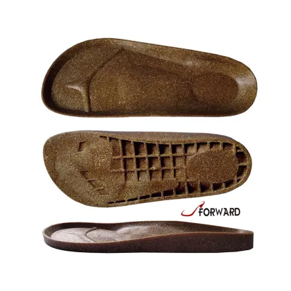 Hot Sale Insole Rubber Shoe Sole Sheet PVC Cork Mid Sole for Sandals