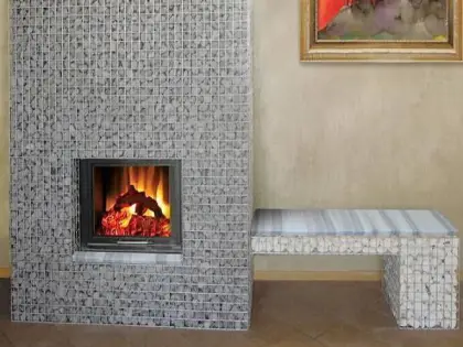 Gabion Fire Pit BBQ Grill Assembly