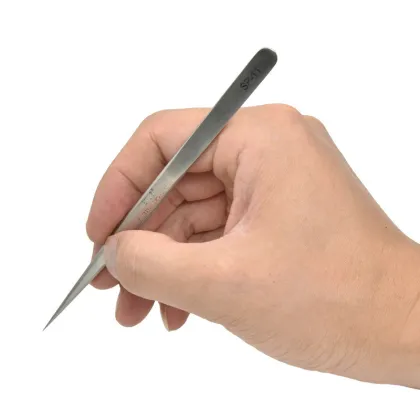 VETUS SP-11/SP-15 Anti-magnetic Fan Eyelash Tweezers for Phone Repair Tools Kit
