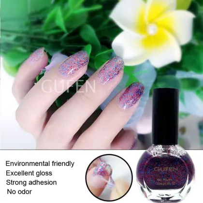 Long lasting nail polish glittering nail polish