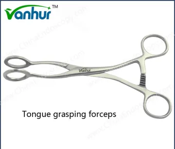 E. N. T Laryngoscopy Instruments Tongue Grasping Forceps